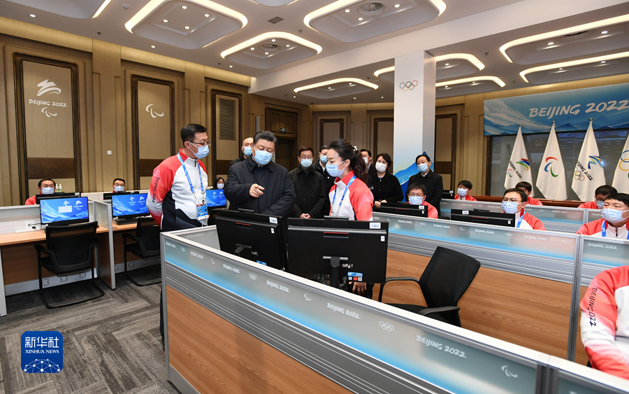 习近平在北京考察2022年冬奥会、冬残奥会筹办备赛工作时强调 坚定信心再接再厉抓好各项筹备工作 确保北京冬奥会冬残奥会圆满成功 韩正陪同考察
