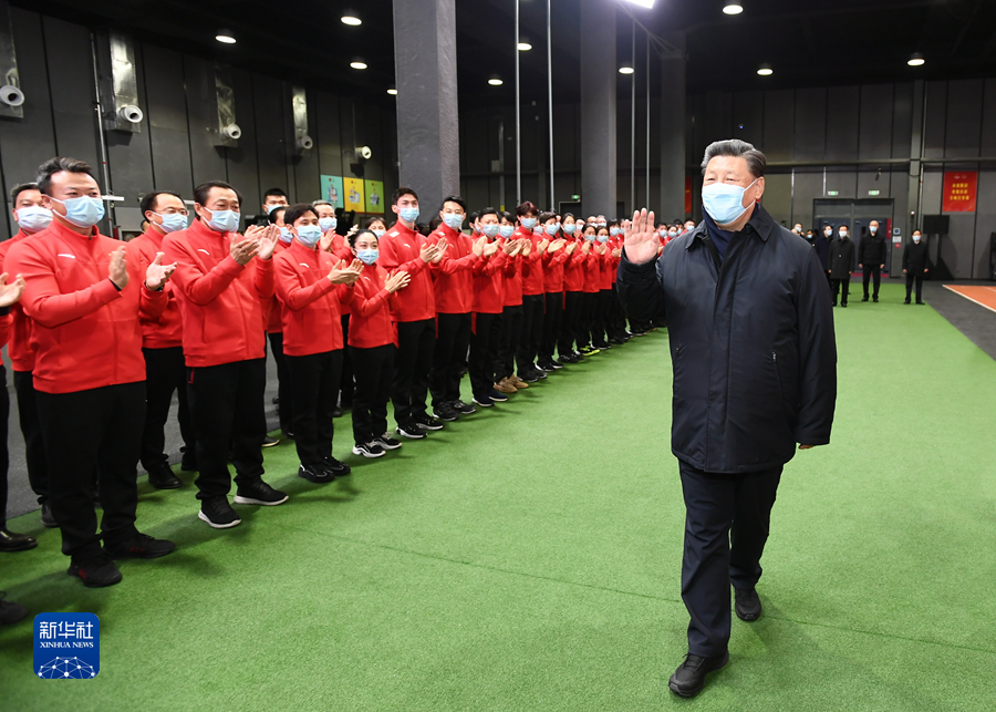 习近平在北京考察2022年冬奥会、冬残奥会筹办备赛工作时强调 坚定信心再接再厉抓好各项筹备工作 确保北京冬奥会冬残奥会圆满成功 韩正陪同考察