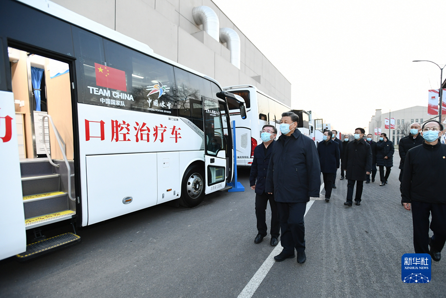 习近平在北京考察2022年冬奥会、冬残奥会筹办备赛工作时强调 坚定信心再接再厉抓好各项筹备工作 确保北京冬奥会冬残奥会圆满成功 韩正陪同考察